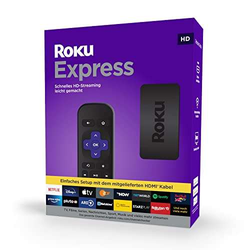 [Prime Day Blitzangebot] Roku Express HD (Streaming Media Player)