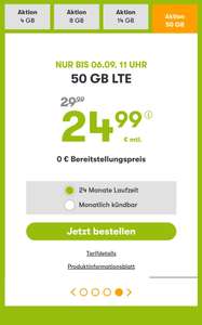 [SIM-Only winSIM] 50GB LTE | 50 Mbit/s für 24,99€ monatlich | mtl. kündbar bei 19,99€ AG |