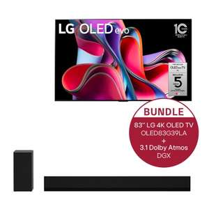 LG OLED 83“ EVO TV G3 + 3.1 Dolby Atmos Soundbar 420 Watt
