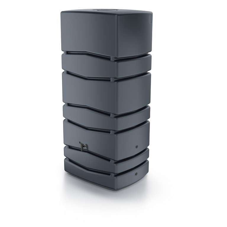 (TOOM Click & Collect + Vorteilskarte) Regenwasserbehälter Wandtank 'Aqua Tower Waterform' grau 650 l (auch in 350 Liter für 109,99)