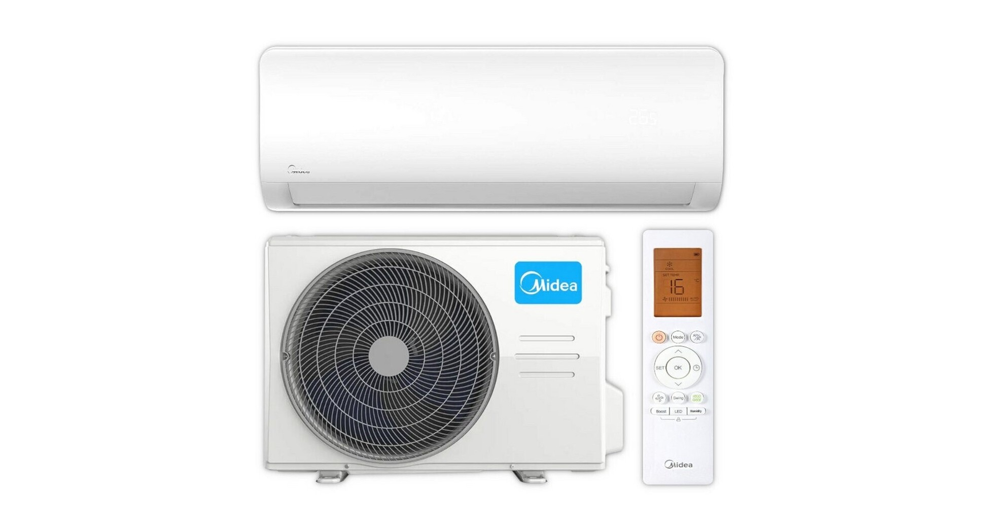 Midea Xtreme Save Pro12 3,5 kW Mono Split KAGF-12NXD1-B1 Set R32.., A++ WIFI Klimaanlage