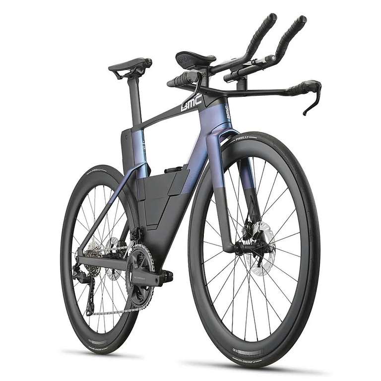 Triathlon Bike BMC SPEEDMACHINE 01 TWO (Carbon Rahmen+LRS+Cockpit+Ext ...