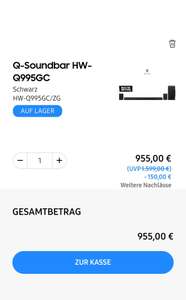 *CB*Unidays* Samsung HW-Q995GC/ZG Soundbar