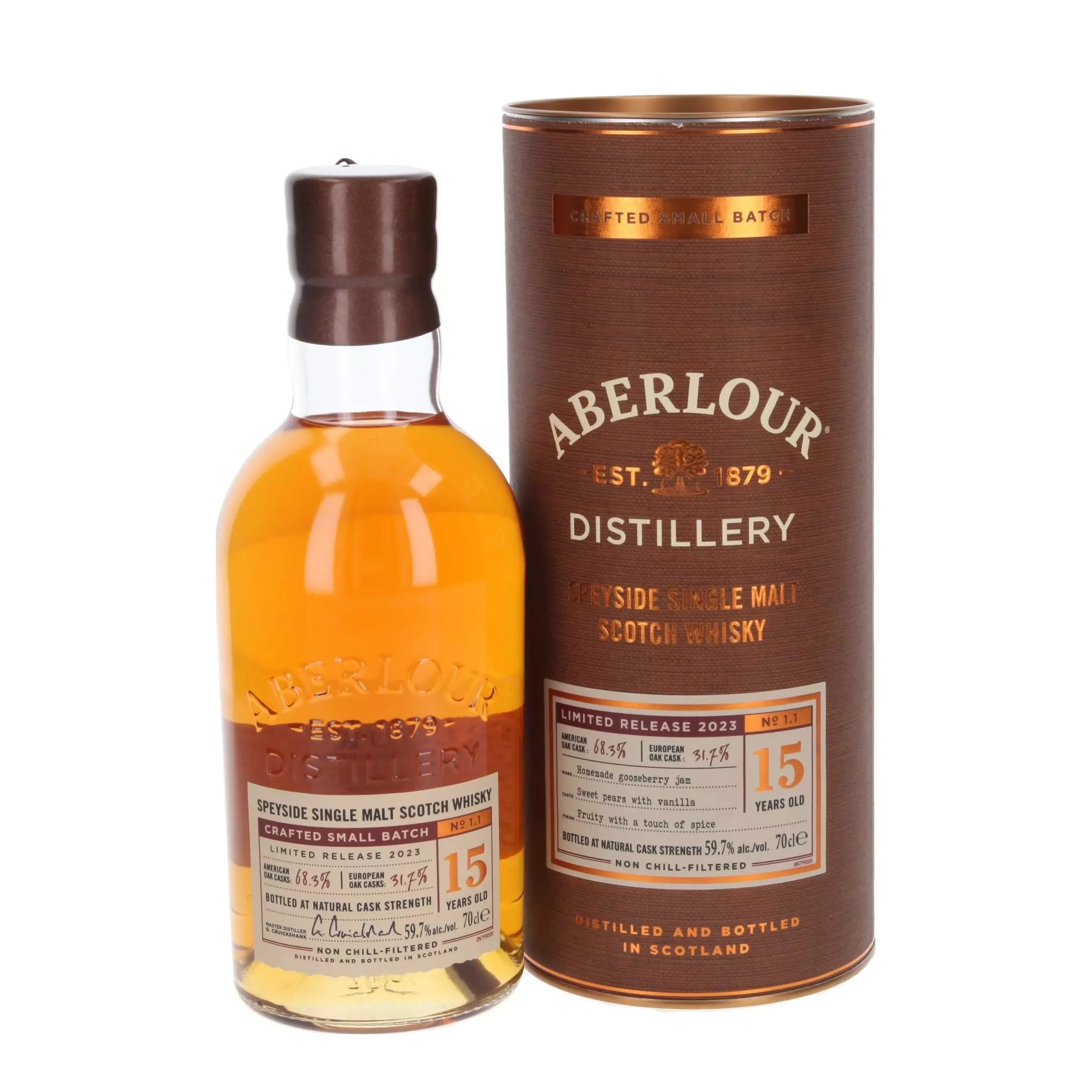Aberlour 15 2023 59,7% Small Batch Cask strength Single Malt Scotch Whisky Whiskybase 87,79