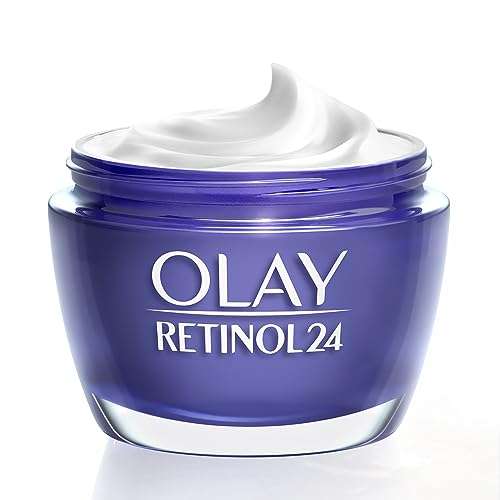 Amazon Prime : Olay Retinol 24 Night Cream Moisturizer (50 g), mit Vitamin B3, regenerierende Anti-Aging, parfümfrei