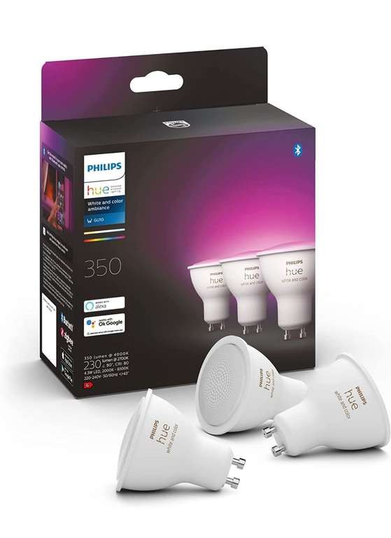 Philips Hue GU10 White and Color ambiance (3er Pack)