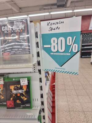 Lokal: Düsseldorf Real Bilk 80 % Rabatt auf Filme und Spiele u.a. Call of Duty: Black Ops - Cold War Xbox One für 13,99 €