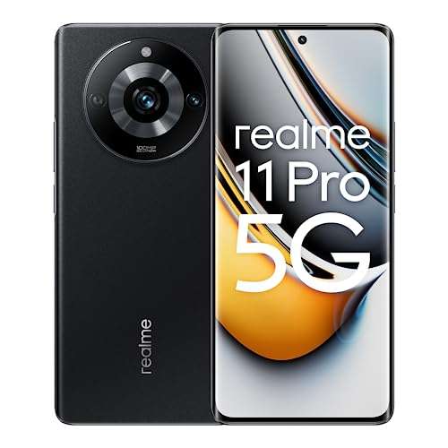Realme 11 Pro 5G 8/128GB Smartphone, 120Hz Curved Vision Display, 100MP OIS Prolight Camera, 5000mAh Massive Battery, 67W SUPERVOOC (Prime)