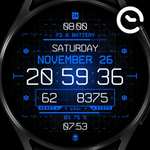 (Google Play Store) Cyber Agent digital watch face (WearOS Watchface)