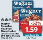 [COMBI] 4x Wagner Steinofen Pizza oder Flammkuchen 300g-380g für 1,34€/Pizza (Angebot + Coupon)