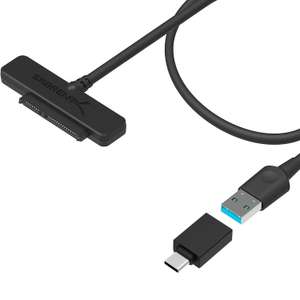 [Prime] Sabrent USB-C SATA auf USB 3.1 Gen 2 - SSD/HDD Festplatten Adapter (USB 3.1 zu 2,5 Zoll SATA, 10Gbps)