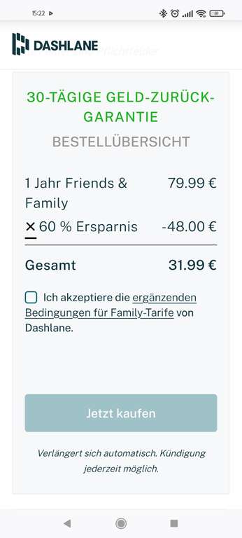 Dashlane Passwort-Manager Family + Friends Jahresabo