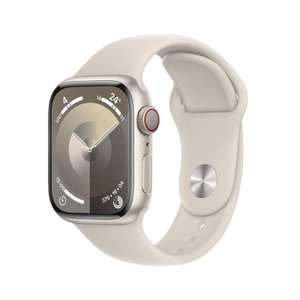 Apple Watch Series 9 GPS+Cellular 41mm Aluminium Polarstern Sportarmband Polarstern S/M