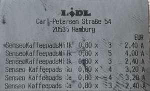 (Lokal Hamburg LIDL) Senseo Kaffee Pads