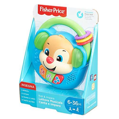 Fisher-Price FPV06 Musik-Player singen und Lernen, elektronisches Spielzeug Ridi 6-36 Monat