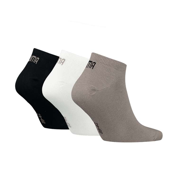 18er Pack Puma Socken Quarter/Sneaker Plain in verschiedenen Farben (Gr. 35 - 42)