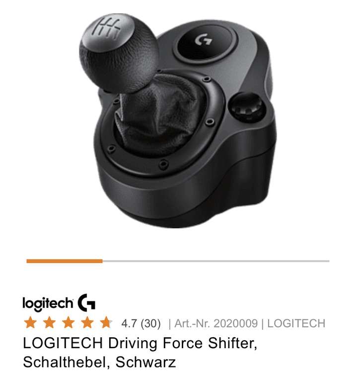 [Mediamarkt/Saturn] Logitech Driving Force Shifter black
