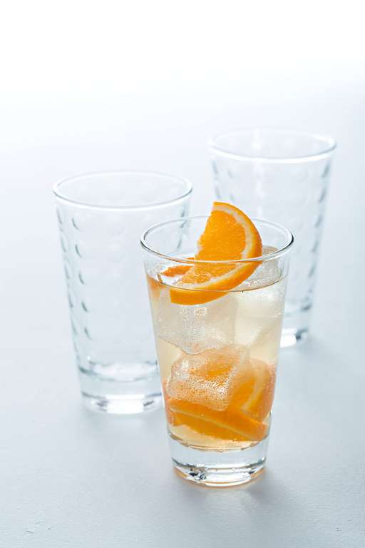 6er Set Leonardo Ciao Optic Wasser-Gläser, Trink-Becher aus Glas, spülmaschinengeeignete Saft-Gläser, 300 ml (Prime)