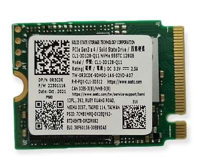 SSSTC (Kioxia Toshiba) M.2 2230 128GB SSD NVME (TLC NAND) CL1-3D128-Q11