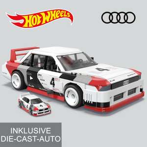 Mattel MEGA [Klemmbausteine] Hot Wheels Audi 90 Quattro IMSA GTO | 973 Teile + Die-Cast-Modell [HRY20] [Galaxus]