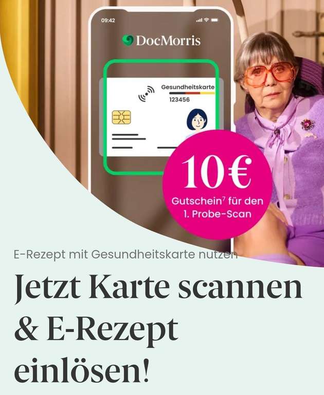 10€ Gutschein für Gesundheitskarte scannen