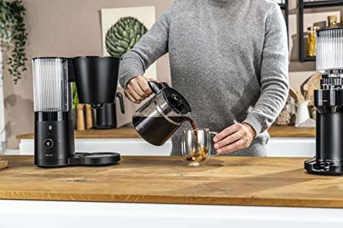 ZWILLING ENFINIGY Filterkaffeemaschine in Schwarz (1,5l Glaskanne, Edelstahl-Boiler, Entkalkerfunktion)