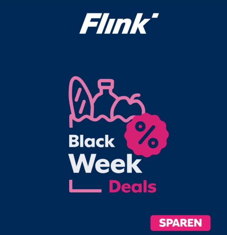 [Personalisiert] Flink 10% Gutschein in der App + weitere Black Week Angebote bis Samstag (MBW 25€)