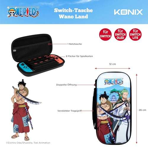 [Prime] Konix „One Piece“ Schutzhülle und Transporttasche für Nintendo Switch, Switch Lite und Switch OLED
