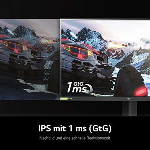 LG 27GP850P-B Ultragear Gaming Monitor 27'' (68cm), QHD, Nano IPS, HDR400, 1ms GtG, 165 Hz, NVIDIA G-Sync, AMD FreeSync- Schwarz
