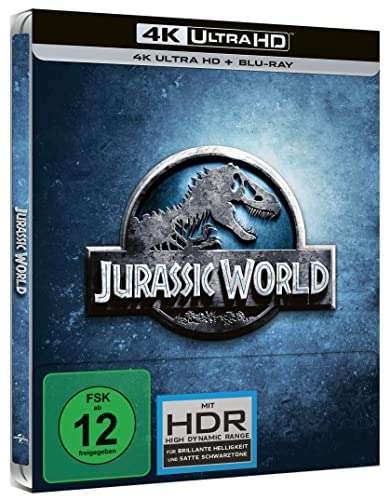 Jurassic World - Steelbook (4K Ultra HD) (+ Blu-ray) Amazon Prime/MediaMarkt/Saturn