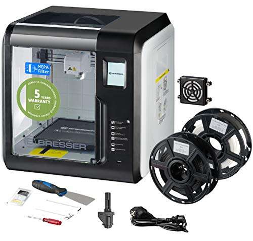 [Amazon.es] Bresser 3D Drucker mit WLAN, HEPA-Filter, integrierte Kamera, 2 Extruder-Düsen (1x Ersatz), 2 x PLA Filament für 247€