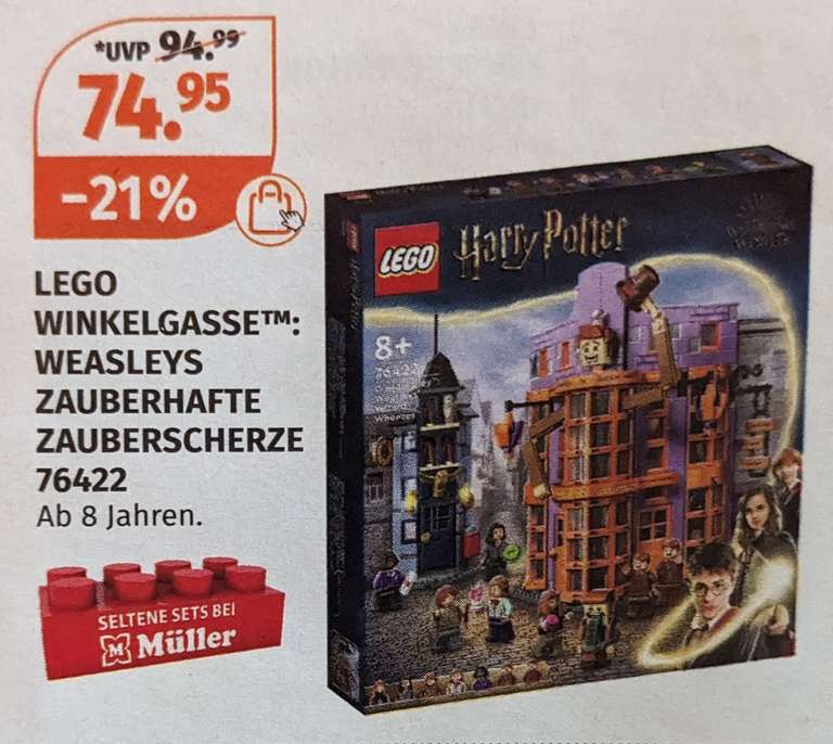 LEGO - Teilexklusiv - Harry Potter 76422 Winkelgasse - Weasleys Zauberhafte Zauberscherze - Bestpreis (Preis kann gedrückt werden) 18.9-23.9