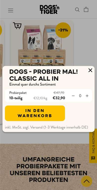 DOGS - PROBIER MAL! CLASSIC ALL IN