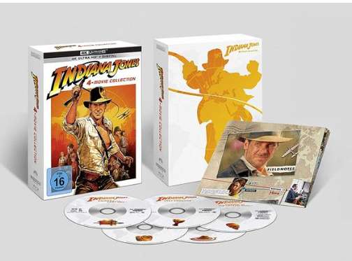 [Bol.de] Indiana Jones - Filmsammlung - 4K Blurays - alle vier Teile (oder 3, je nach Zählweise)