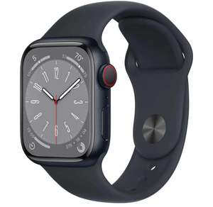 Apple Watch Series 8 GPS 41mm Aluminium Mitternacht Sportarmband Mitternacht