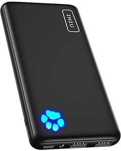 [Amazon Prime] INIU Power Bank, Ultra Slim 10000mAh Powerbank, 1x USB-C, 2x USB-A, Taschenlampe