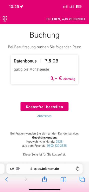 Datengeschenk der Telekom - bis zu 10 GB Telekom Treuebonus