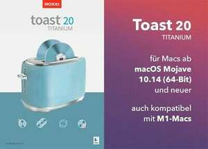 Toast 20 Titanium (Mac Software). Einzellizenz. Aktion läuft aus.
