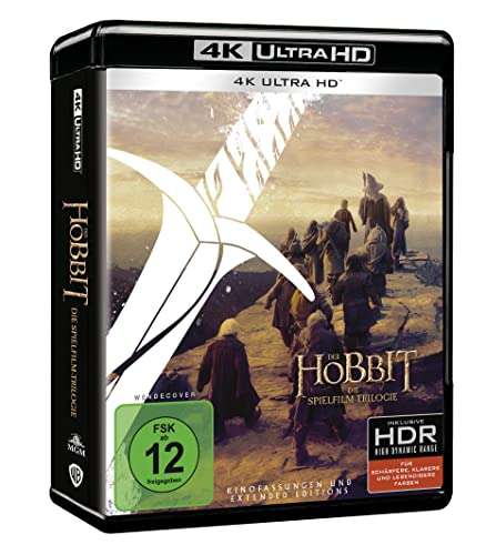 Der Hobbit: Die Spielfilm Trilogie - Extended Edition [4K Ultra-HD] [Blu-ray] (Prime)