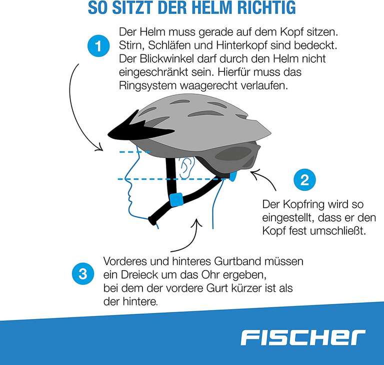 Fischer Fahrradhelme BMX Skater Helm Tüv Zertifiziert für Kinder (3 zur Auswahl)