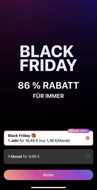 (iOS) Flo Premium Jahresabo Black Friday