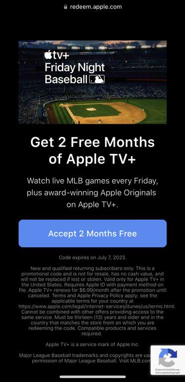 (Nur US-Store) Freebie - Apple TV+ zwei Monate gratis