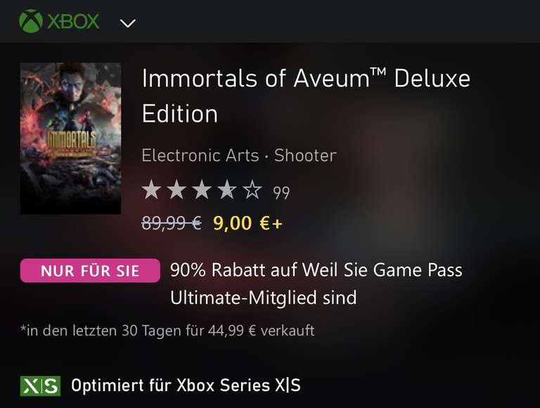 (XBOX) Immortals of Aveum Deluxe Edition (mit GamePass Ultimate)
