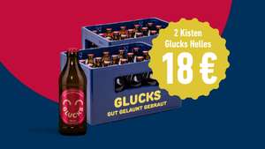 2 Kisten Glucks Helles (20x0,33l) für 18€ @Flaschenpost (MBW 29€)