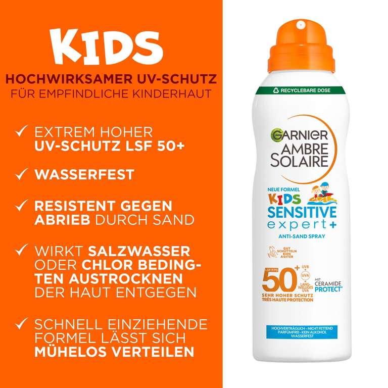 Garnier Sonnenspray LSF 50 für Kinder [Amazon Oster Deal] UVP 9,99€