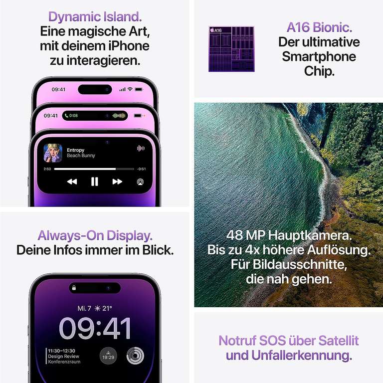 [Corporate Benefits] Iphone 14 Pro Refurbished „sehr gut" dunkellila effektiv 671,37€ mit Topcashback möglich