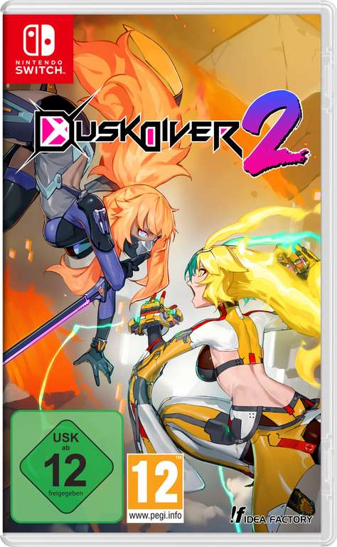 Dusk Diver 2: Day One Edition (Nintendo Switch) | Box mit Boss's Guidebook - Hardcover, Soundtrack, Stickerbogen, A3 Poster