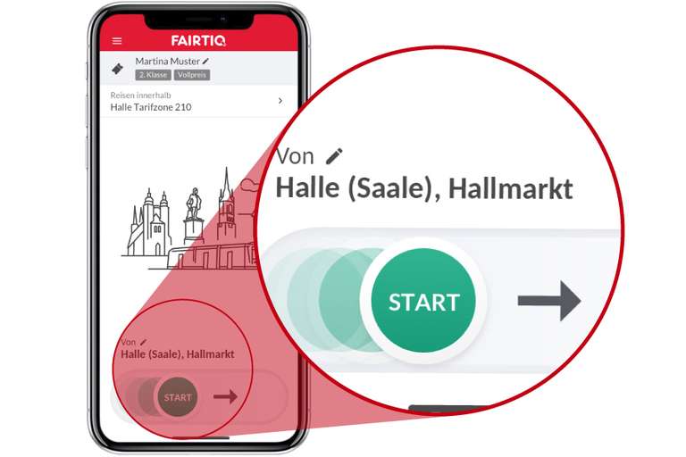 (lokal Halle/Saale) Gratis an den Adventssamstagen in Halle/Saale mit der FAIRTIQ App mit den Straßenbahnen fahren