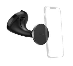 Hama Auto Handyhalterung "MagLock", magnetisch, für die Windschutzscheibe, schwarz - für aktuelle iPhone-Modelle
