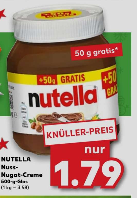 [Kaufland] Nutella Nuss- Nugat Creme 500g